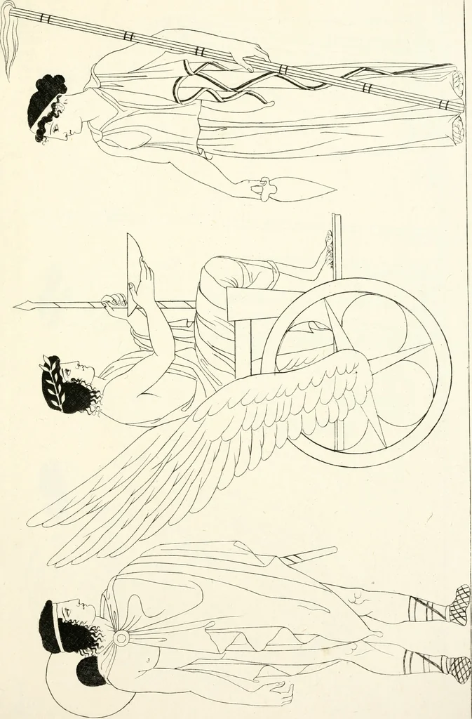 An illustration from Pitture di vasi fittili, esibite dal cav. F. Inghirami per servire di studio alla mitologia ed all storia degli antichi popoli, 1838, leaf 188