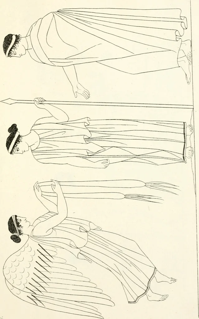 An illustration from Pitture di vasi fittili, esibite dal cav. F. Inghirami per servire di studio alla mitologia ed all storia degli antichi popoli, 1838, leaf 190