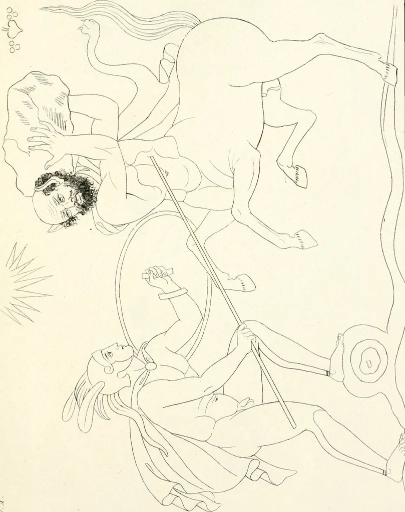 An illustration from Pitture di vasi fittili, esibite dal cav. F. Inghirami per servire di studio alla mitologia ed all storia degli antichi popoli, 1838, leaf 200