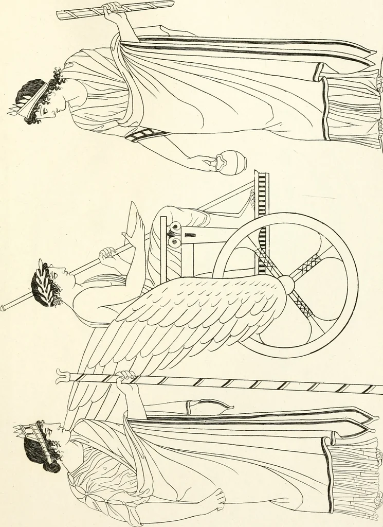An illustration from Pitture di vasi fittili, esibite dal cav. F. Inghirami per servire di studio alla mitologia ed all storia degli antichi popoli, 1838, leaf 204