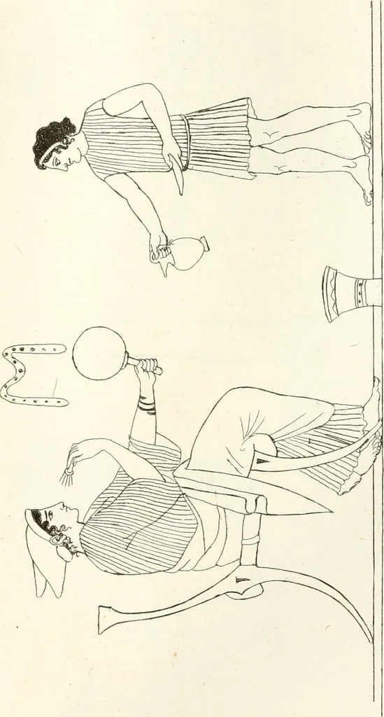 An illustration from Pitture di vasi fittili, esibite dal cav. F. Inghirami per servire di studio alla mitologia ed all storia degli antichi popoli, 1838, leaf 208