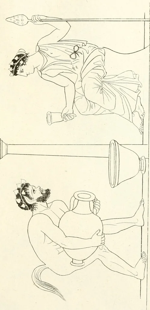 An illustration from Pitture di vasi fittili, esibite dal cav. F. Inghirami per servire di studio alla mitologia ed all storia degli antichi popoli, 1838, leaf 210