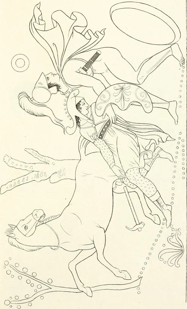 An illustration from Pitture di vasi fittili, esibite dal cav. F. Inghirami per servire di studio alla mitologia ed all storia degli antichi popoli, 1838, leaf 212