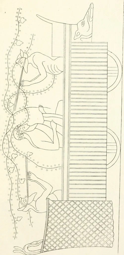 An illustration from Pitture di vasi fittili, esibite dal cav. F. Inghirami per servire di studio alla mitologia ed all storia degli antichi popoli, 1838, leaf 216