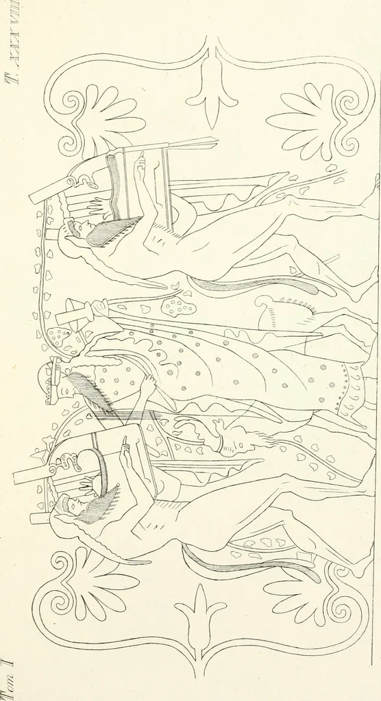 An illustration from Pitture di vasi fittili, esibite dal cav. F. Inghirami per servire di studio alla mitologia ed all storia degli antichi popoli, 1838, leaf 226