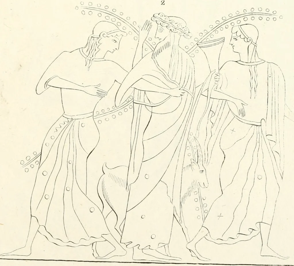 An illustration from Pitture di vasi fittili, esibite dal cav. F. Inghirami per servire di studio alla mitologia ed all storia degli antichi popoli, 1838, leaf 230