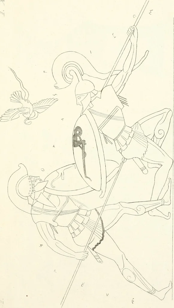 An illustration from Pitture di vasi fittili, esibite dal cav. F. Inghirami per servire di studio alla mitologia ed all storia degli antichi popoli, 1838, leaf 232