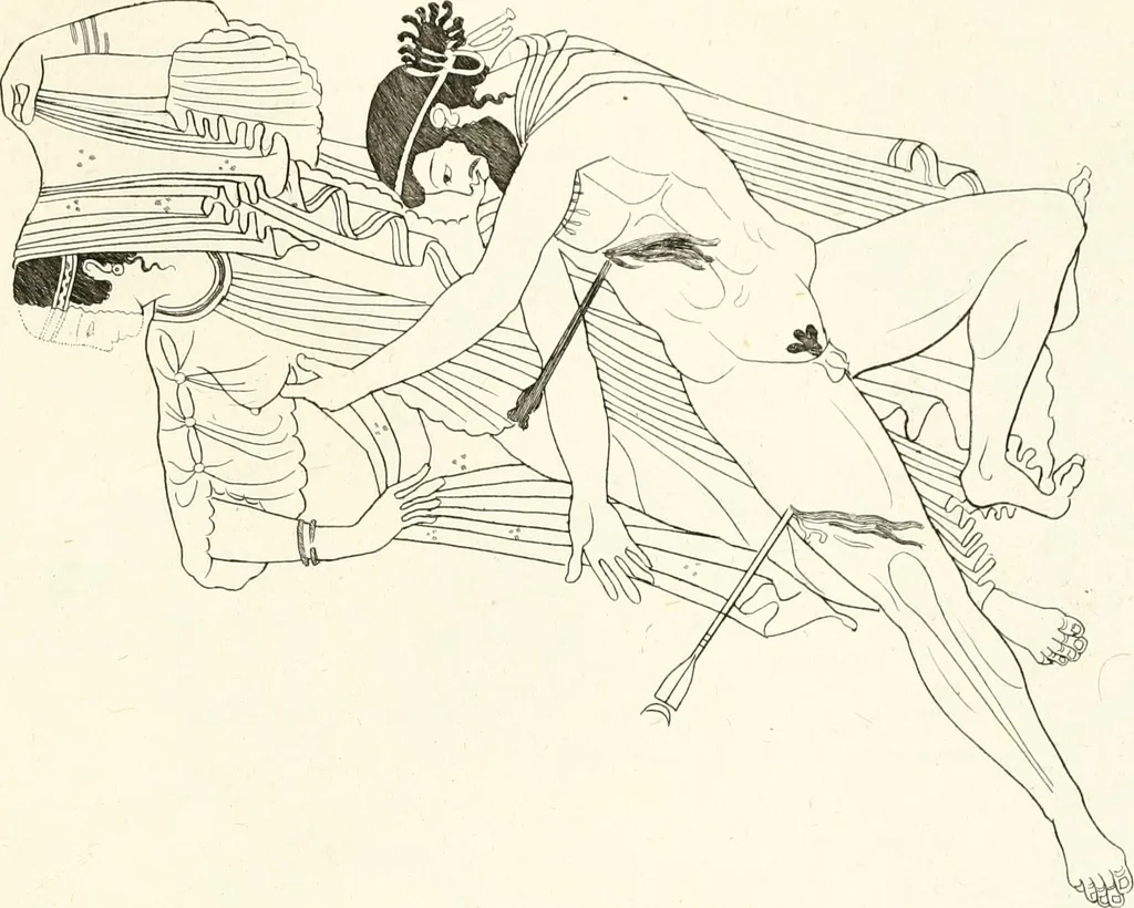 An illustration from Pitture di vasi fittili, esibite dal cav. F. Inghirami per servire di studio alla mitologia ed all storia degli antichi popoli, 1838, leaf 240