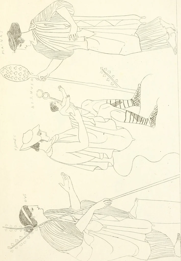 An illustration from Pitture di vasi fittili, esibite dal cav. F. Inghirami per servire di studio alla mitologia ed all storia degli antichi popoli, 1838, leaf 280