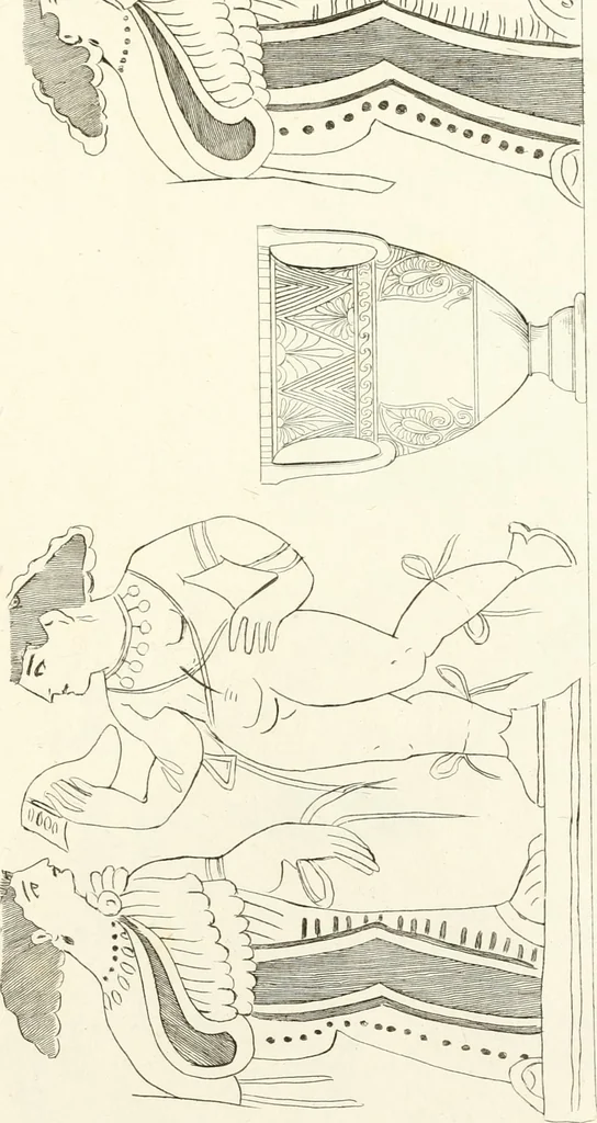 An illustration from Pitture di vasi fittili, esibite dal cav. F. Inghirami per servire di studio alla mitologia ed all storia degli antichi popoli, 1838, leaf 284