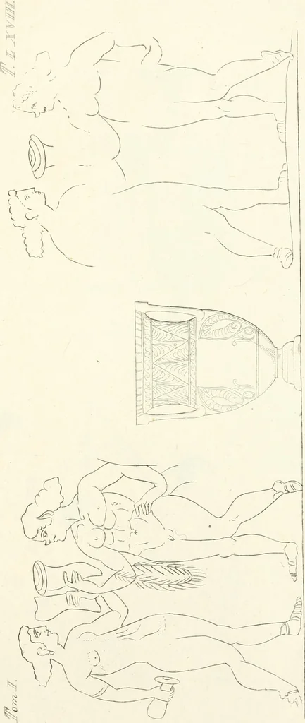 An illustration from Pitture di vasi fittili, esibite dal cav. F. Inghirami per servire di studio alla mitologia ed all storia degli antichi popoli, 1838, leaf 286