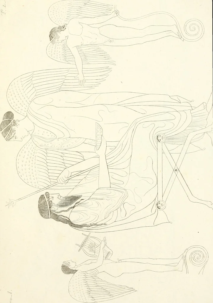 An illustration from Pitture di vasi fittili, esibite dal cav. F. Inghirami per servire di studio alla mitologia ed all storia degli antichi popoli, 1838, leaf 298