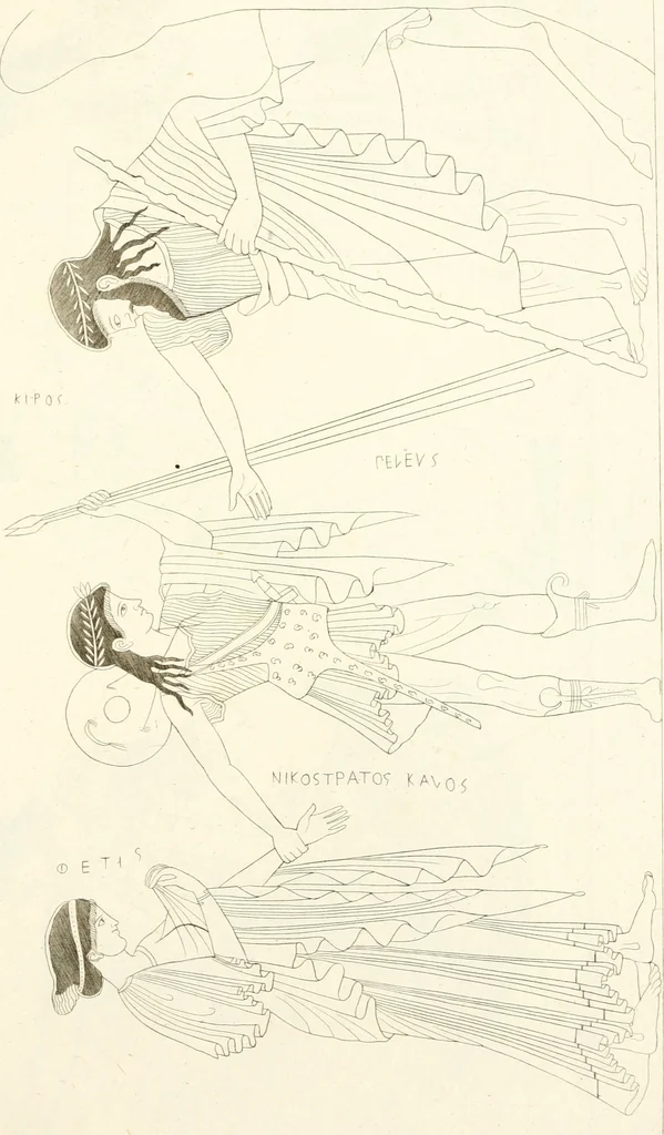 An illustration from Pitture di vasi fittili, esibite dal cav. F. Inghirami per servire di studio alla mitologia ed all storia degli antichi popoli, 1838, leaf 304
