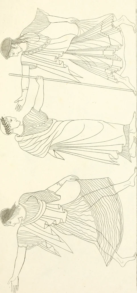 An illustration from Pitture di vasi fittili, esibite dal cav. F. Inghirami per servire di studio alla mitologia ed all storia degli antichi popoli, 1838, leaf 306