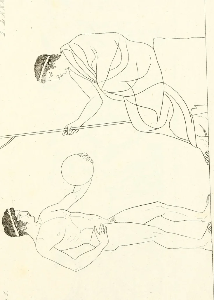An illustration from Pitture di vasi fittili, esibite dal cav. F. Inghirami per servire di studio alla mitologia ed all storia degli antichi popoli, 1838, leaf 320