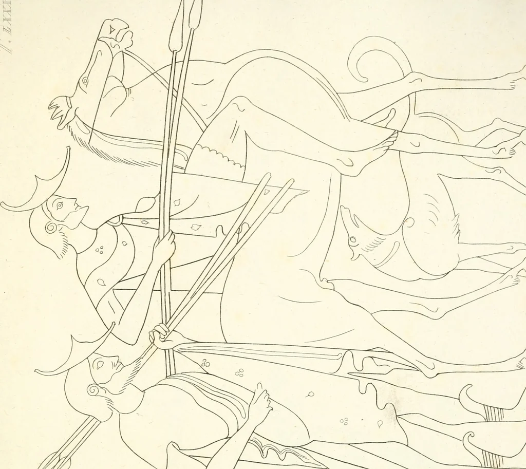An illustration from Pitture di vasi fittili, esibite dal cav. F. Inghirami per servire di studio alla mitologia ed all storia degli antichi popoli, 1838, leaf 328