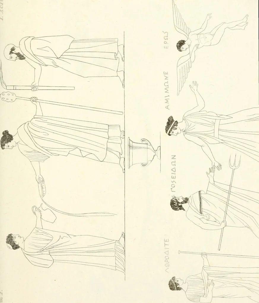 An illustration from Pitture di vasi fittili, esibite dal cav. F. Inghirami per servire di studio alla mitologia ed all storia degli antichi popoli, 1838, leaf 338