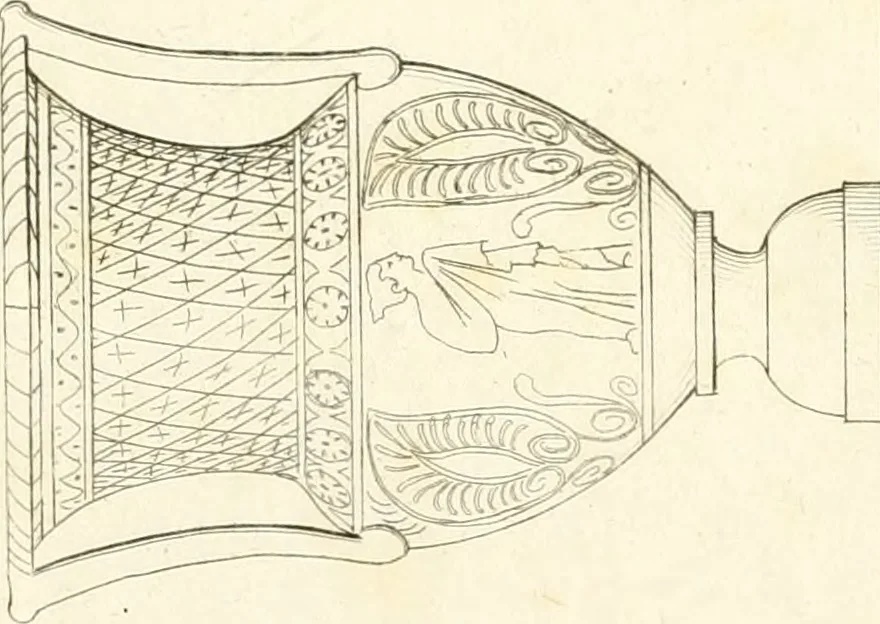 An illustration from Pitture di vasi fittili, esibite dal cav. F. Inghirami per servire di studio alla mitologia ed all storia degli antichi popoli, 1838, leaf 350