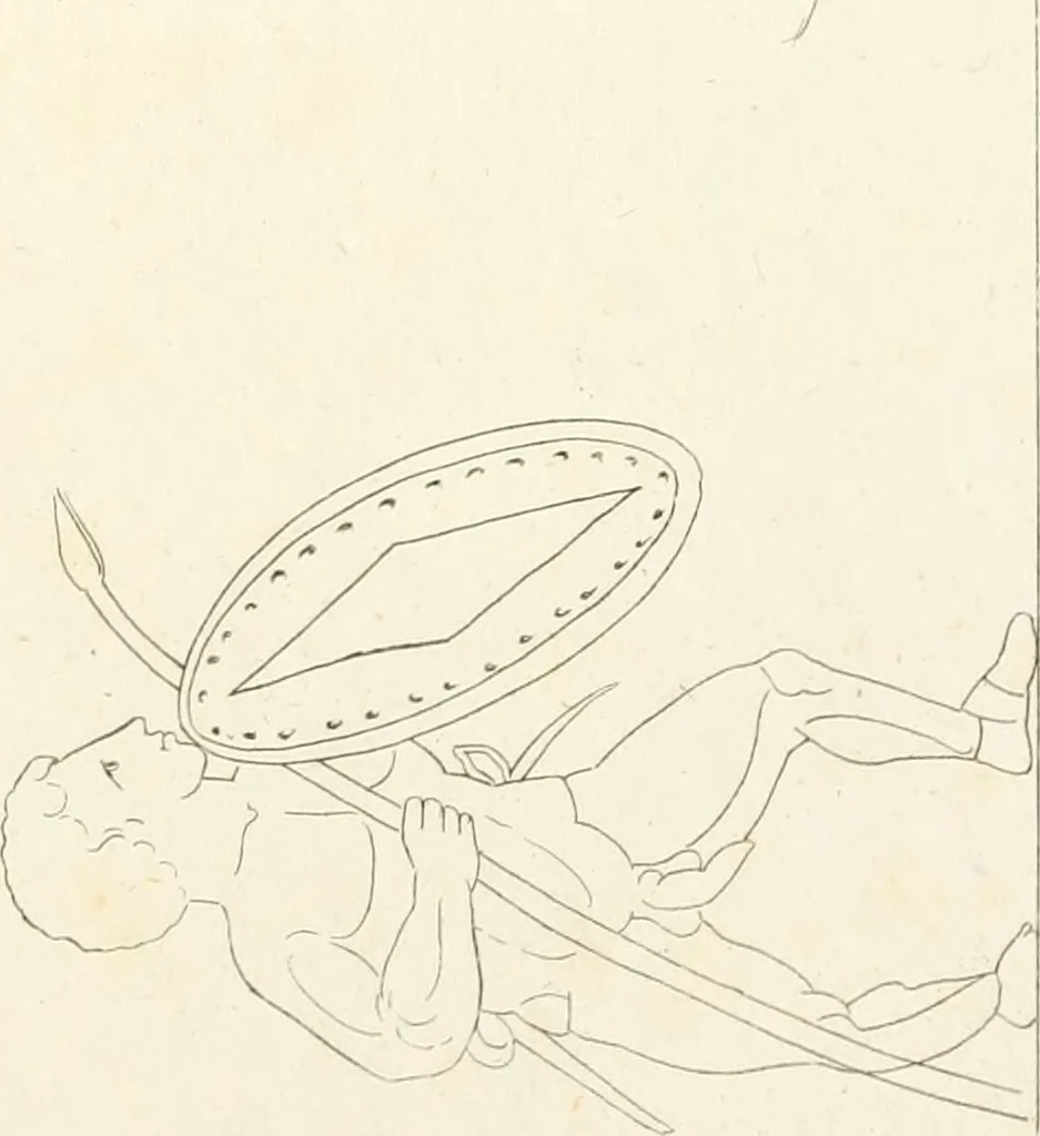 An illustration from Pitture di vasi fittili, esibite dal cav. F. Inghirami per servire di studio alla mitologia ed all storia degli antichi popoli, 1838, leaf 350