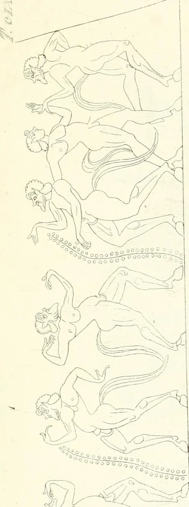An illustration from Pitture di vasi fittili, esibite dal cav. F. Inghirami per servire di studio alla mitologia ed all storia degli antichi popoli, 1838, leaf 160