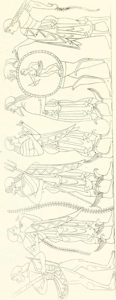 An illustration from Pitture di vasi fittili, esibite dal cav. F. Inghirami per servire di studio alla mitologia ed all storia degli antichi popoli, 1838, leaf 160