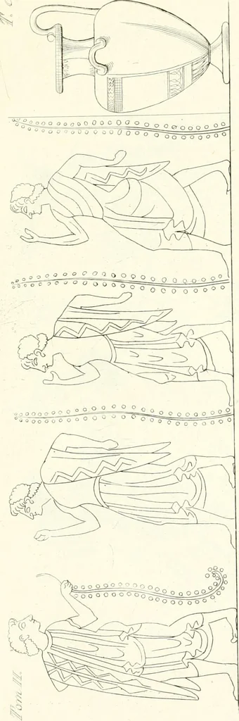 An illustration from Pitture di vasi fittili, esibite dal cav. F. Inghirami per servire di studio alla mitologia ed all storia degli antichi popoli, 1838, leaf 162