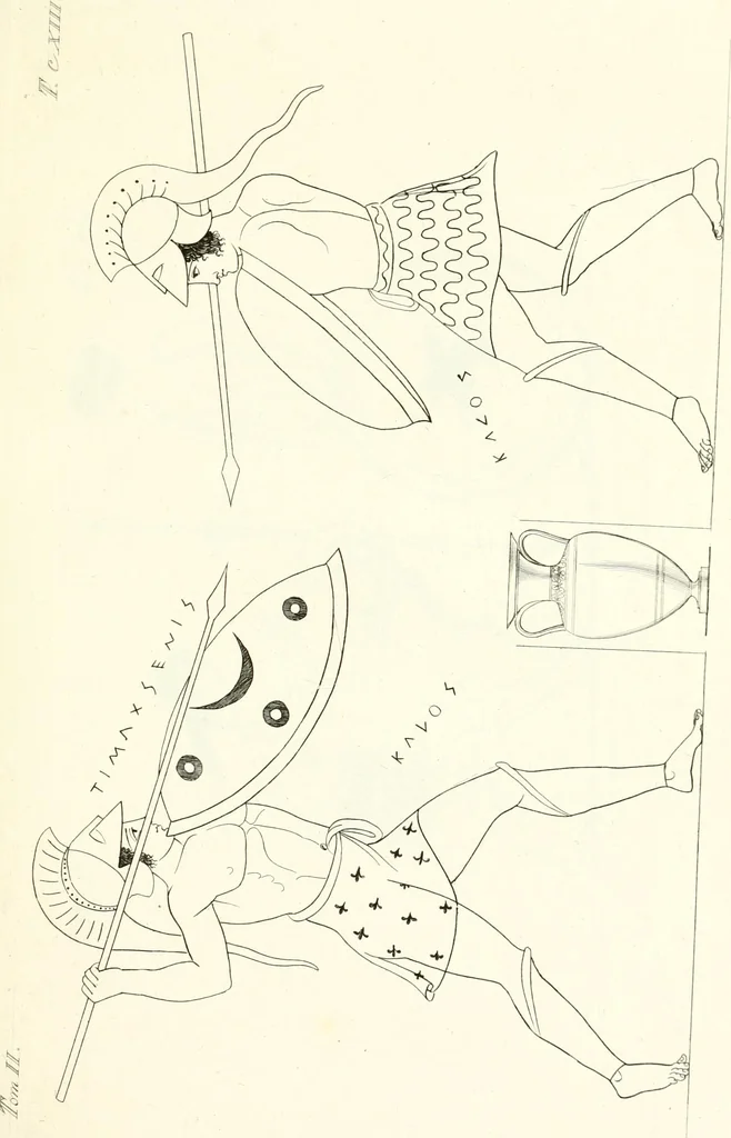 An illustration from Pitture di vasi fittili, esibite dal cav. F. Inghirami per servire di studio alla mitologia ed all storia degli antichi popoli, 1838, leaf 168
