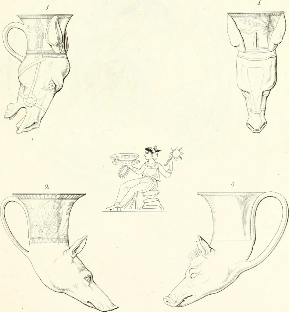 An illustration from Pitture di vasi fittili, esibite dal cav. F. Inghirami per servire di studio alla mitologia ed all storia degli antichi popoli, 1838, leaf 178