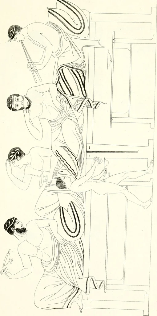 An illustration from Pitture di vasi fittili, esibite dal cav. F. Inghirami per servire di studio alla mitologia ed all storia degli antichi popoli, 1838, leaf 206