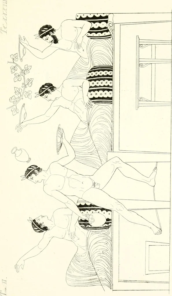 An illustration from Pitture di vasi fittili, esibite dal cav. F. Inghirami per servire di studio alla mitologia ed all storia degli antichi popoli, 1838, leaf 208