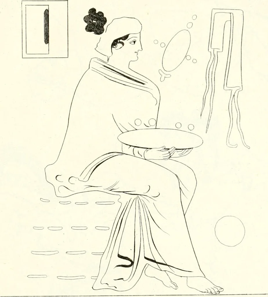 An illustration from Pitture di vasi fittili, esibite dal cav. F. Inghirami per servire di studio alla mitologia ed all storia degli antichi popoli, 1838, leaf 210