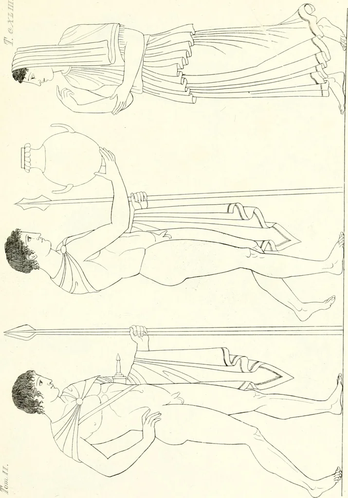 An illustration from Pitture di vasi fittili, esibite dal cav. F. Inghirami per servire di studio alla mitologia ed all storia degli antichi popoli, 1838, leaf 228