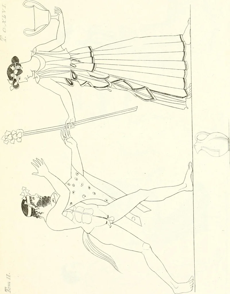 An illustration from Pitture di vasi fittili, esibite dal cav. F. Inghirami per servire di studio alla mitologia ed all storia degli antichi popoli, 1838, leaf 234