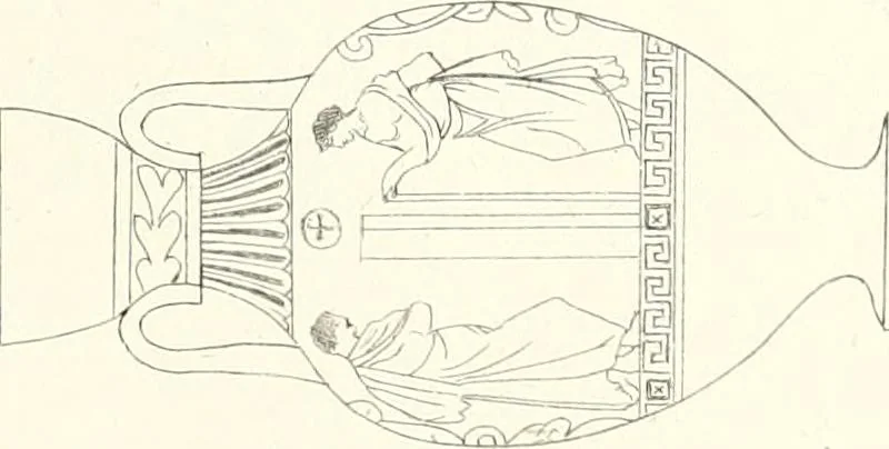 An illustration from Pitture di vasi fittili, esibite dal cav. F. Inghirami per servire di studio alla mitologia ed all storia degli antichi popoli, 1838, leaf 252