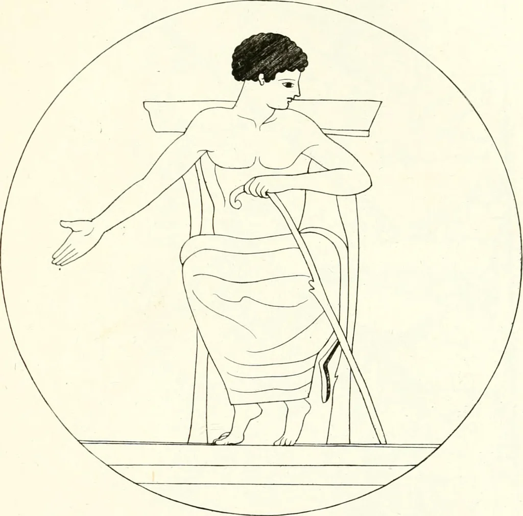 An illustration from Pitture di vasi fittili, esibite dal cav. F. Inghirami per servire di studio alla mitologia ed all storia degli antichi popoli, 1838, leaf 260