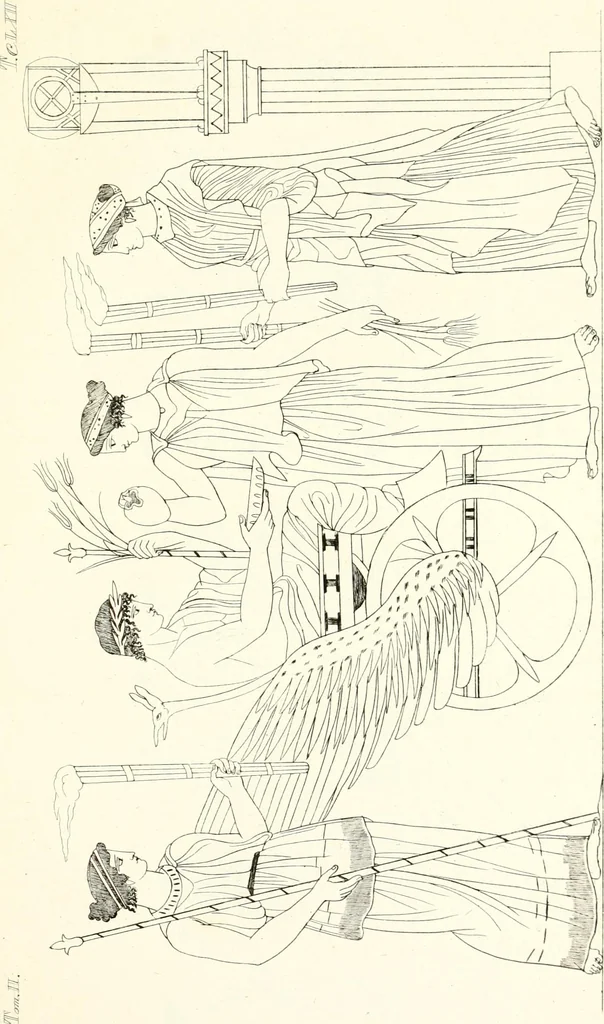 An illustration from Pitture di vasi fittili, esibite dal cav. F. Inghirami per servire di studio alla mitologia ed all storia degli antichi popoli, 1838, leaf 264