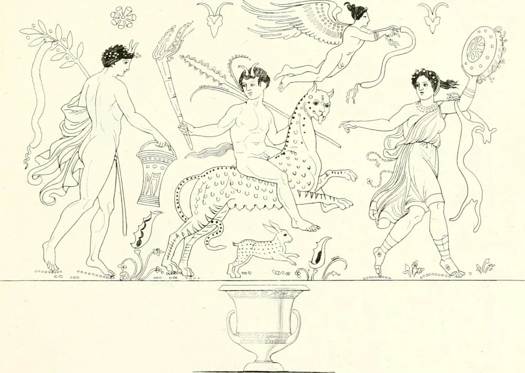 An illustration from Pitture di vasi fittili, esibite dal cav. F. Inghirami per servire di studio alla mitologia ed all storia degli antichi popoli, 1838, leaf 268
