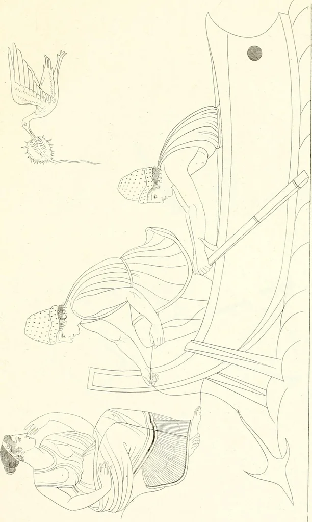 An illustration from Pitture di vasi fittili, esibite dal cav. F. Inghirami per servire di studio alla mitologia ed all storia degli antichi popoli, 1838, leaf 272