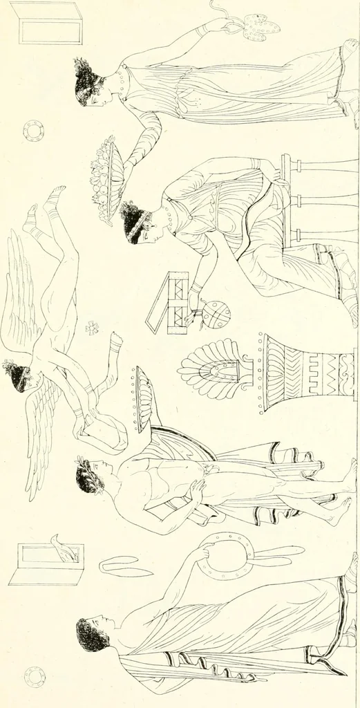 An illustration from Pitture di vasi fittili, esibite dal cav. F. Inghirami per servire di studio alla mitologia ed all storia degli antichi popoli, 1838, leaf 286