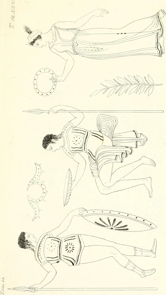 An illustration from Pitture di vasi fittili, esibite dal cav. F. Inghirami per servire di studio alla mitologia ed all storia degli antichi popoli, 1838, leaf 288