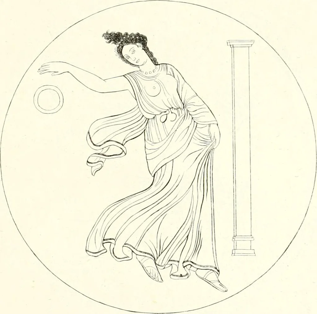 An illustration from Pitture di vasi fittili, esibite dal cav. F. Inghirami per servire di studio alla mitologia ed all storia degli antichi popoli, 1838, leaf 304