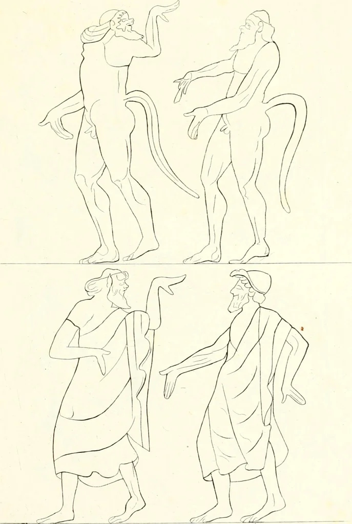 An illustration from Pitture di vasi fittili, esibite dal cav. F. Inghirami per servire di studio alla mitologia ed all storia degli antichi popoli, 1838, leaf 310