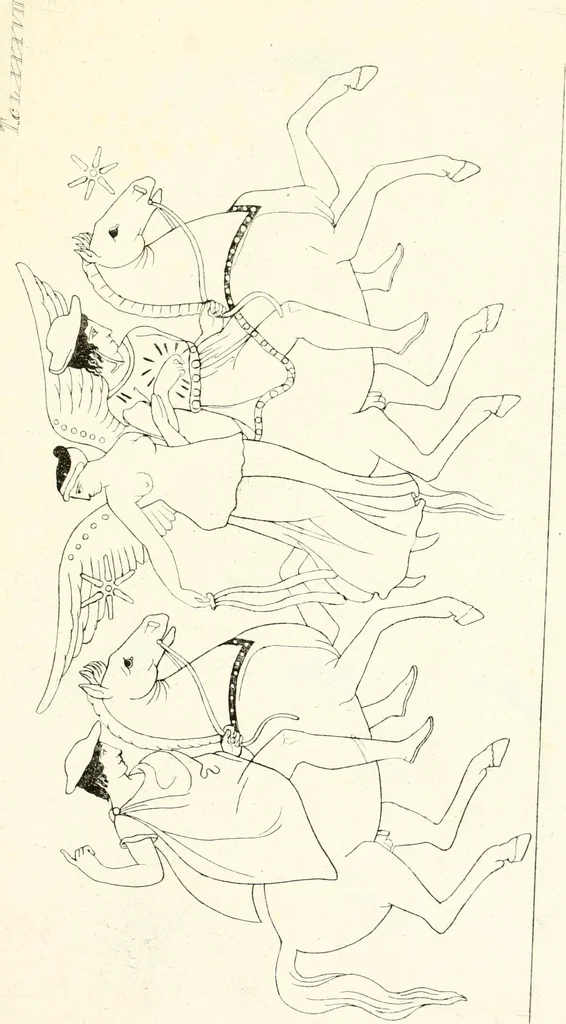 An illustration from Pitture di vasi fittili, esibite dal cav. F. Inghirami per servire di studio alla mitologia ed all storia degli antichi popoli, 1838, leaf 312