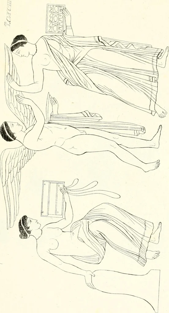 An illustration from Pitture di vasi fittili, esibite dal cav. F. Inghirami per servire di studio alla mitologia ed all storia degli antichi popoli, 1838, leaf 324