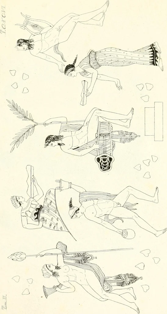 An illustration from Pitture di vasi fittili, esibite dal cav. F. Inghirami per servire di studio alla mitologia ed all storia degli antichi popoli, 1838, leaf 330