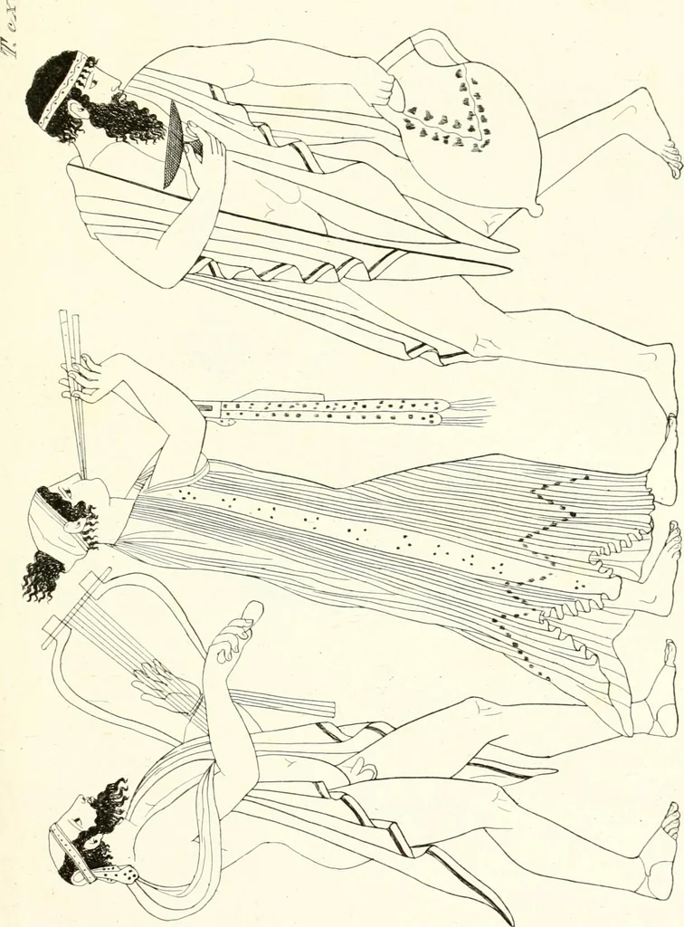 An illustration from Pitture di vasi fittili, esibite dal cav. F. Inghirami per servire di studio alla mitologia ed all storia degli antichi popoli, 1838, leaf 334