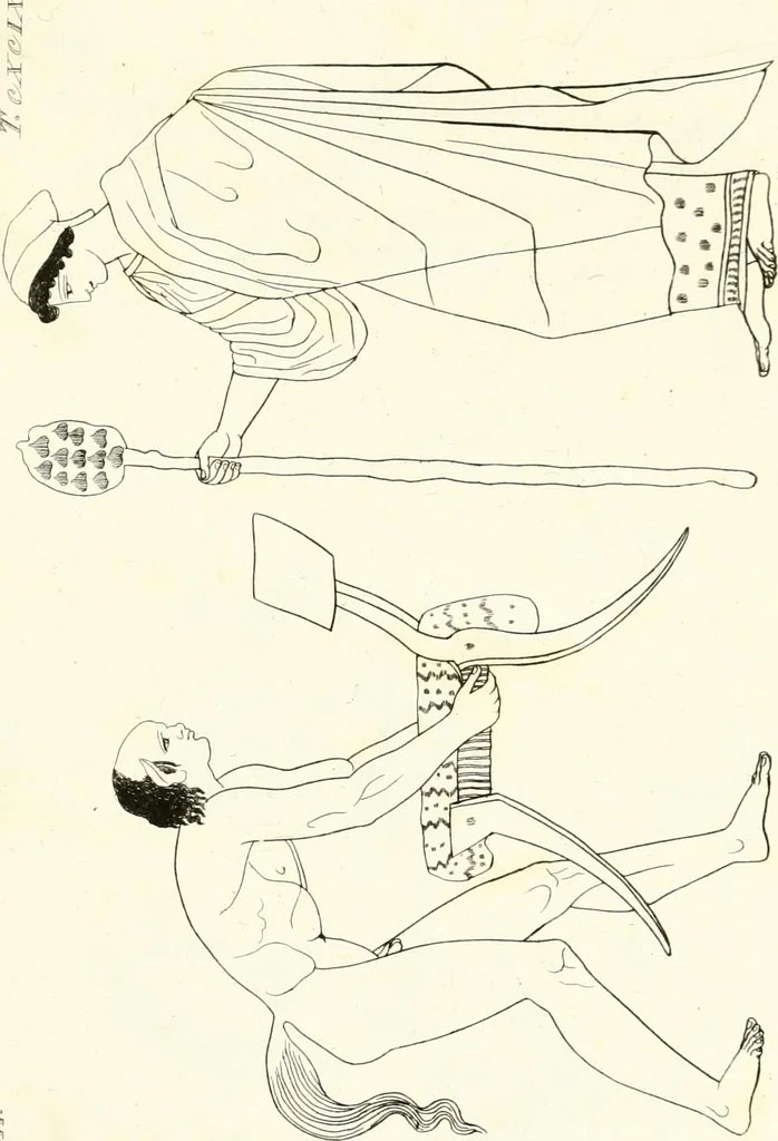 An illustration from Pitture di vasi fittili, esibite dal cav. F. Inghirami per servire di studio alla mitologia ed all storia degli antichi popoli, 1838, leaf 336