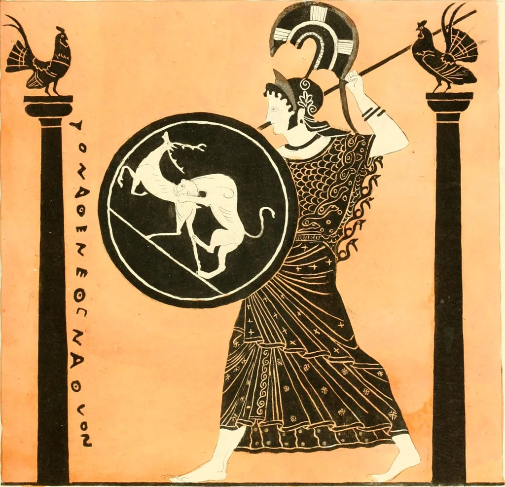 An illustration from Pitture di vasi fittili, esibite dal cav. F. Inghirami per servire di studio alla mitologia ed alla storia degli antichi popoli, 1838, leaf 172