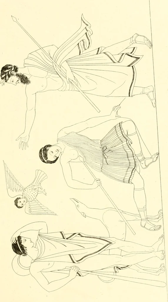 An illustration from Pitture di vasi fittili, esibite dal cav. F. Inghirami per servire di studio alla mitologia ed alla storia degli antichi popoli, 1838, leaf 176