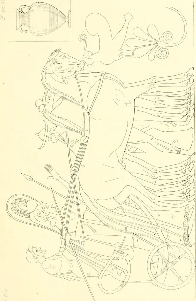 An illustration from Pitture di vasi fittili, esibite dal cav. F. Inghirami per servire di studio alla mitologia ed alla storia degli antichi popoli, 1838, leaf 178